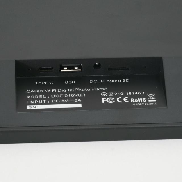 CABIN キャビン K-DCF-010V(E) ブラック WiFi デジタルフォトフレーム 10.1 IPS液晶タッチスクリーン_3