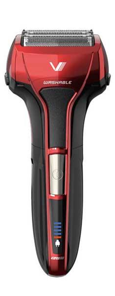 マクセルイズミ IZF-V553W-R(レッド)　往復式シェーバー ソリッドシリーズ 5枚刃モデル