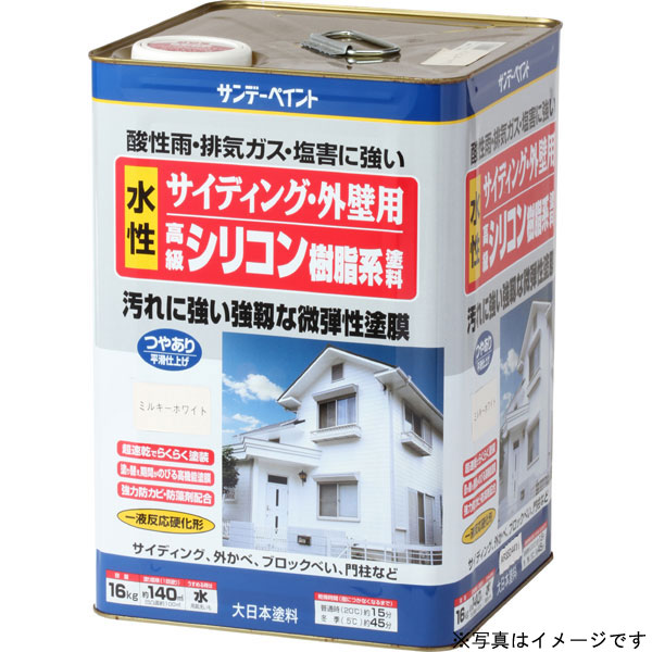 SUNDAY PAINT/サンデーペイント 外壁水性シリコン樹脂塗料ライトグレー16Kの通販は