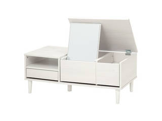 HAGIHARA ハギハラ メーカー直送代引不可 センターテーブル コスメテーブル ドレッサー 幅95cm ホワイト RD-1126WS 新生活 一人暮らし おしゃれの通販は