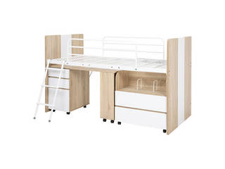 萩原 ハギハラ 【組立式】システムベッド ナチュラル RB-1620S-NA