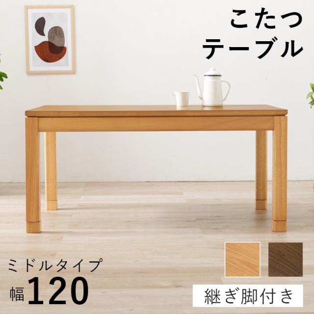 萩原 ハギハラ リビングこたつ 幅120cm ミドルタイプ ナチュラル シェルタK120NA-M_2