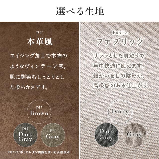 萩原 ハギハラ 回転チェア PUダークグレー LC-4861PDGY_4