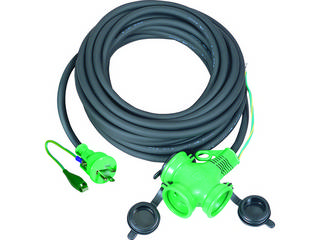 NICHIDO 日動工業 リペアポッキン延長コード 屋外型 アース付 10m 極太ソフト電線SVCT2.0 PPTW-10E-RE