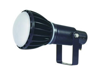 NICHIDO/日動工業 エコビックLED投光器100W 常設用 ワイド アース付 電線2m 本体黒、電球黒 ATL-E100J-WBK-50Kの通販は