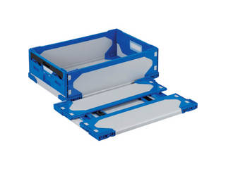 GIFU 岐阜プラスチック工業 RISU/リス 内倒れ式折りたたみコンテナ 611556 LT-RS-SS41 630×420×189 LTRSSS41GYDB630X420X189の通販は 6,957円