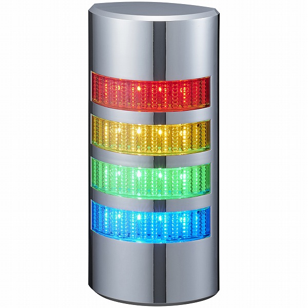 PATLITE パトライト 壁面取付け積層信号灯 4段 DC24V ブザーあり LAN制御 WE-402UB-LAN_1