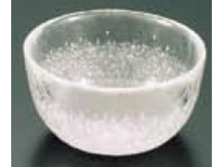JOETSU 上越クリスタル硝子 硝子和食器　白雪１９　丸深鉢