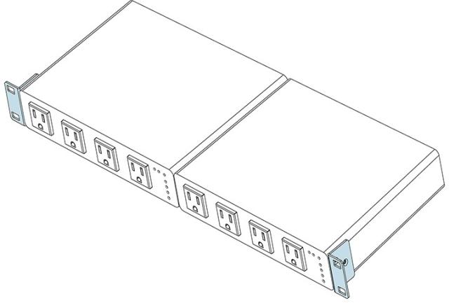PLANEX プラネックスコミュニケーションズ MZK-SS04用ラックマウントキット 2台マウントタイプ MZK-SS04-KIT2_1
