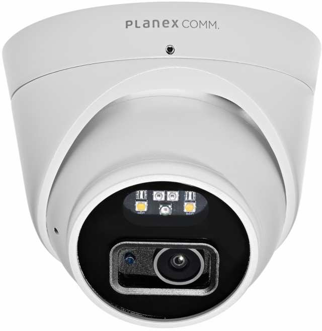 PLANEX プラネックスコミュニケーションズ スマカメ カメラ一発！ センサーライト（白色LED搭載） 屋外対応 ONVIF準拠 500万画素 PoE CS-