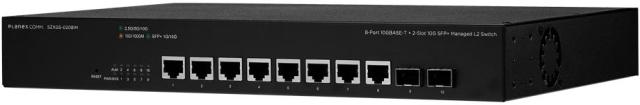 PLANEX プラネックスコミュニケーションズ 8ポート 10GBASE-T + 2スロット 10G SFP+ マネージドL2スイッチ SZXGS-0208IM