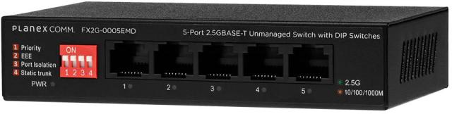 PLANEX プラネックスコミュニケーションズ 5ポート 2.5GBASE-T DIPスイッチ搭載 アンマネージドスイッチ FX2G-0005EMD