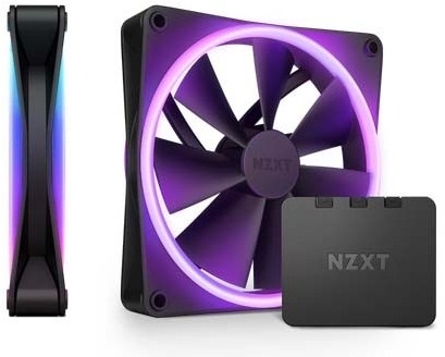 NZXT ケースファン F140 RGB DUO Twin Pack Black 140mm x2パック・ブラック RF-D14DF-B1