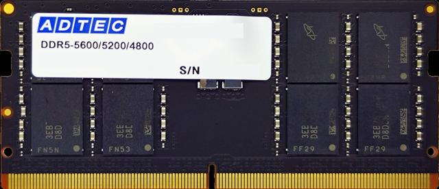 ADTEC アドテック ノートPC用メモリ DDR5-4800 SO-DIMM 32GB