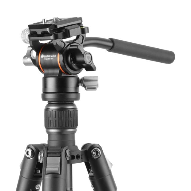 VANGUARD バンガード VESTA GO 234AV10 23脚径三脚 4段 トラベルビデオ三脚 ビデオ雲台VEO PV-10付属_3