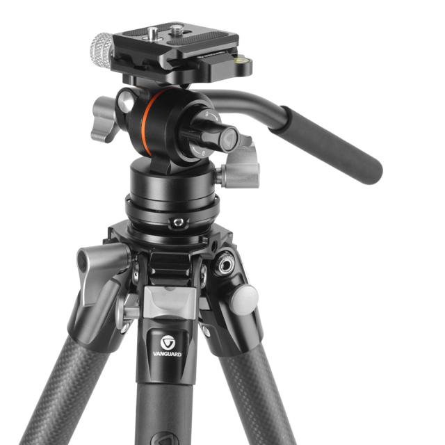 VANGUARD バンガード ALTA PRO 3VLT 235CV12 23脚径三脚 5段 カーボンビデオ三脚 ビデオ雲台VEO PV-12付属_4