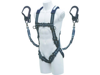 KIYO/基陽 KH ストレッチハーネスXV型+2丁掛けランヤード セット XVGSLTPGK2