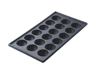 AKS たこ焼鉄板 18穴 φ48x深25mm