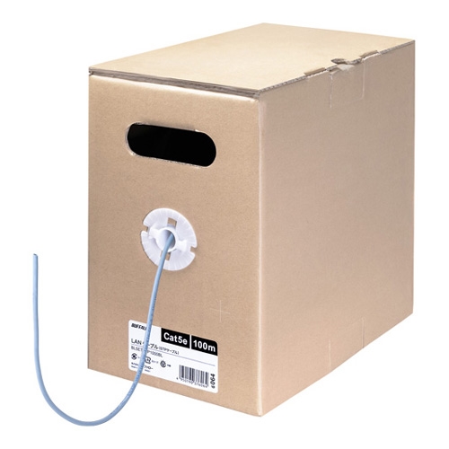BUFFALO バッファロー ツメ折れないCat5e LANケーブルSTP 100m ブルー BL5ETSTP1000BL