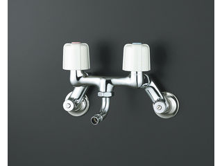 KVK ケーブイケー 寒冷地用 2ハンドル混合栓 ワンタッチN付 KM33N3WBの通販は