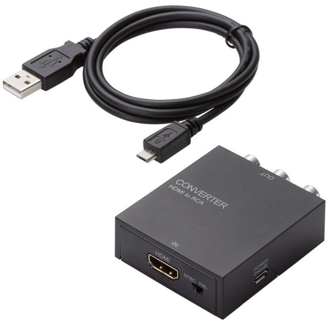 ELECOM エレコム ダウンスキャンコンバーター/HDMI-RCA/HDMI1.4 AD-HDCV02