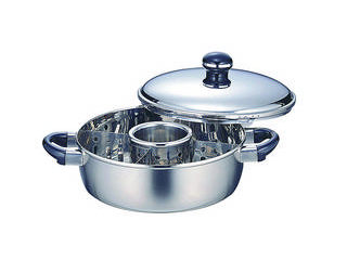 Miyaco 宮崎製作所 オブジェOJ-8-1 おでん湯豆腐鍋(中子&仕切付)25cm(3.7L)