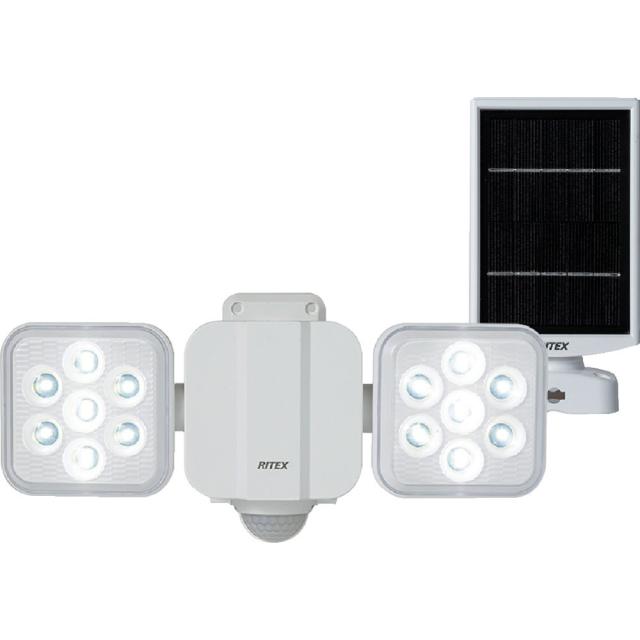 musashi ムサシ RITEX/ライテックス 5W×2灯 フリーアーム式 LEDソーラーセンサーライト S-220Lの通販は 6,521円