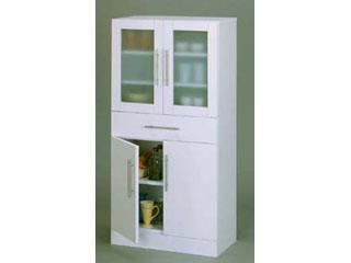 KUROSHIO クロシオ W60×H120cm カトレア 食器棚 60-120 23463 シンプルデザイン ロングセラー 定番の通販は