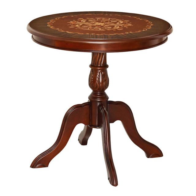 KUROSHIO クロシオ 天然木を利用した高級感たっぷりの手彫り仕上げ マルシェ テーブル 28566の通販は