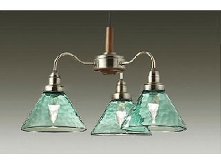 DAIKO/大光電機 DXL-81333 LEDシャンデリア グリーン塗装石目模様