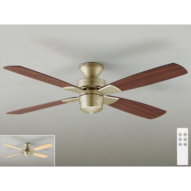 DAIKO/大光電機 AS-563E シーリングファン リモコンスイッチ付 【表面：ダークブラウン/裏面：ホワイトウッド色】 AS563E