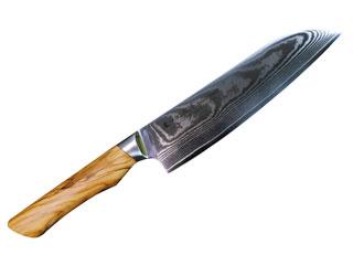 SATAKE 佐竹産業 オリーブダマスカス三徳包丁 200Mの通販は