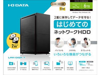 I・O DATA アイ・オー・データ ネットワ−ク接続ハ−ドディスク（NAS） 2ドライブモデル 6TB HDL2-TA6