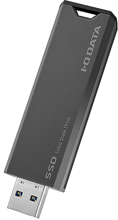 I・O DATA アイ・オー・データ USB10Gbps（USB 3.2 Gen2）対応 スティックSSD 500GB SSPS-US500GR グレー×ブラック_1