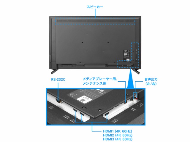 I・O DATA アイ・オー・データ VAパネル 4K対応50型ワイド液晶ディスプレイ サイネージ 3年保証 LCD-U501V ブラック