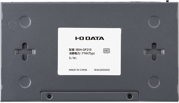 I・O DATA アイ・オー・データ IEEE802.3at準拠 10ポートL2アンマネージGigabit PoEハブ BSH-GP210_2
