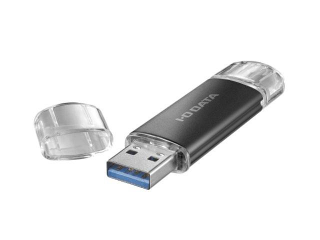 I・O DATA アイ・オー・データ USB 5Gbps対応 USB-A&USB-C搭載USBメモリー256GB ブラック U3C-STD256G/K