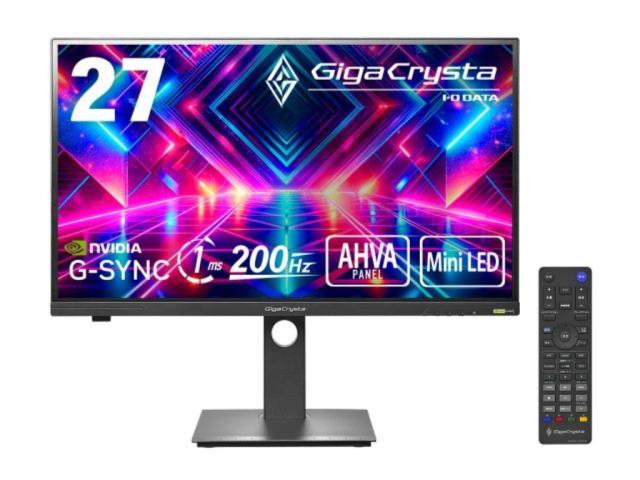 I・O DATA アイ・オー・データ Mini LED採用 200Hz&WQHD対応広色域27型ゲーミングモニター「GigaCrysta」 LCD-GDQ271JLAQ
