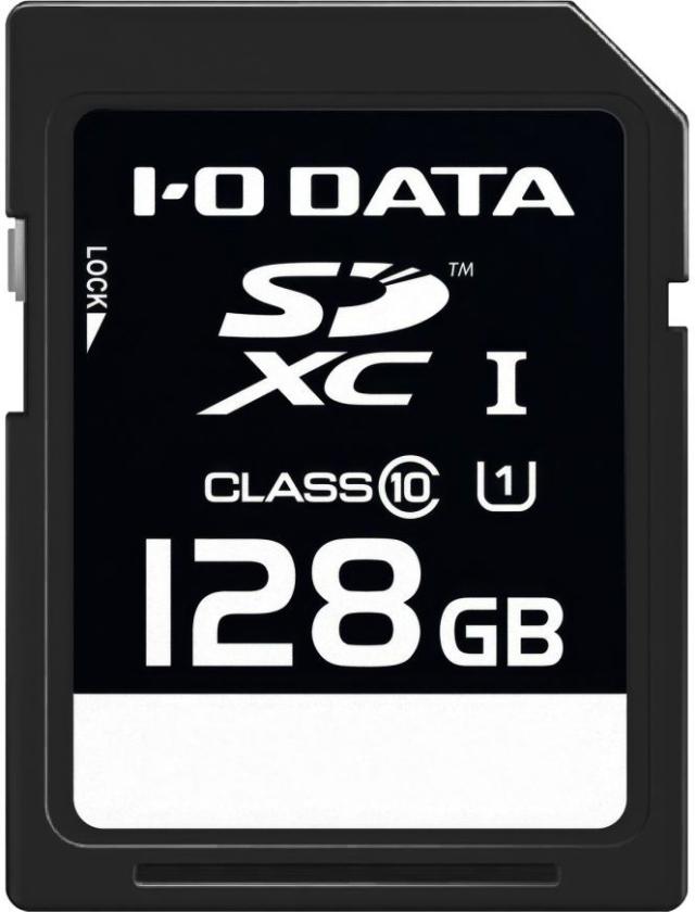 I・O DATA アイ・オー・データ UHS-I UHS スピードクラス1対応 SDXCメモリーカード 128GB SDU1-128G/NC