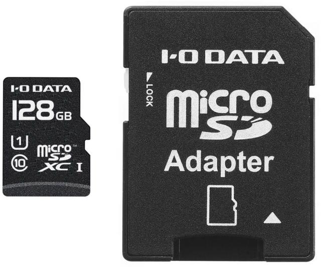 I・O DATA アイ・オー・データ UHS-I UHS スピードクラス1対応microSDXCメモリーカード(SD変換アダプター付き) 128GB MSDU1-128G/NC