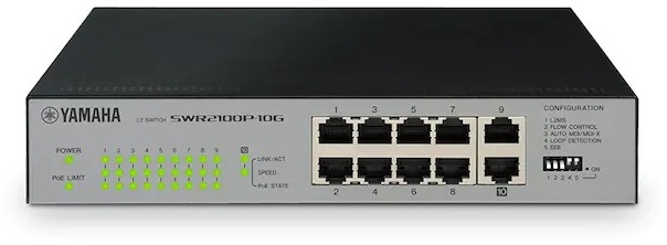 YAMAHA ヤマハ 分かりやすいL2 PoE取り替えっこ SWR2100P-10G