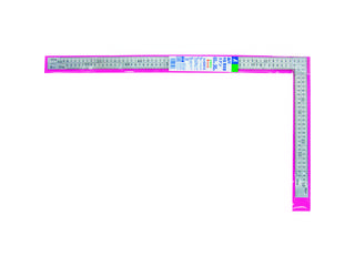 SHINWA/シンワ測定 曲尺中金普及型 ステン 60×30cm 表裏同目 8段目盛 63413の通販は 5,535円