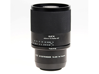 TOKINA トキナー SZX 400mm F8 Reflex & 2X エクステンダーKIT MF Tマウント別売 フード付