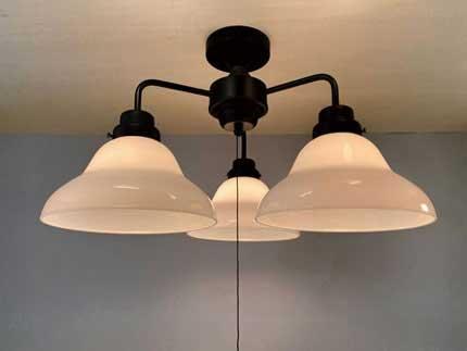 後藤照明 GLF-3541BK　ベルリヤ・3灯用CL型BK（60Wホワイトシリカ球付）