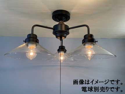 後藤照明 GLF-3546BKX　透明P1・3灯用CL型BK（電球なし）