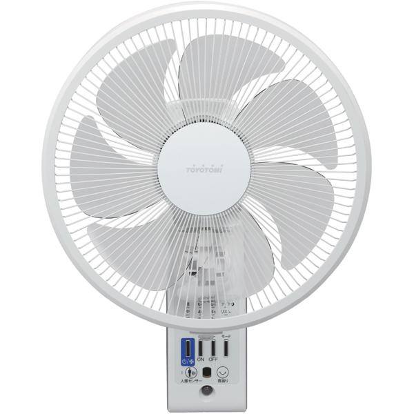 TOYOTOMI トヨトミ 扇風機 壁掛けACモーター 30cm7枚羽根 FW-S30R ホワイト リモコン付き