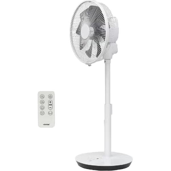 TOYOTOMI トヨトミ リビング扇風機 DCモーター 30cm8枚羽根 ハイポジション FS-DH30R ホワイト リモコン付き