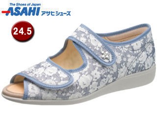 ASAHI アサヒシューズ KS23483 快歩主義 L133SL レディースシューズ サンダル 【24.5cm・3E】 (ネイビーガラ)の通販は