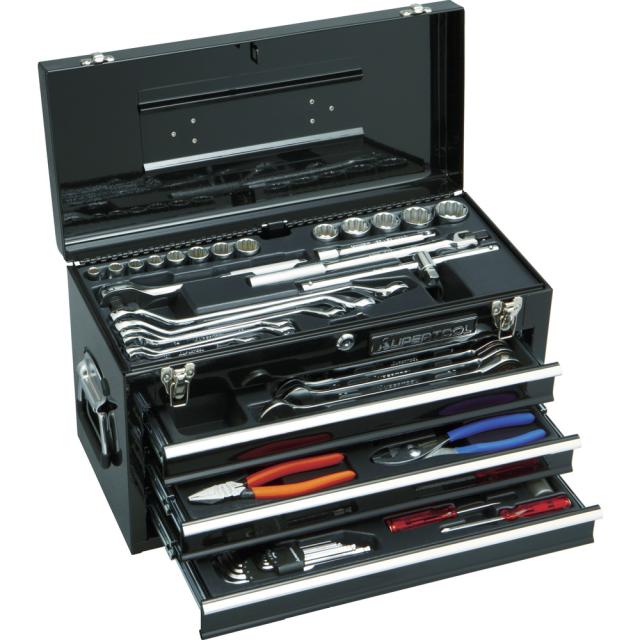 SUPERTOOL スーパーツール 【代引不可】プロ用デラックス工具セット(チェストタイプ) S7000DX