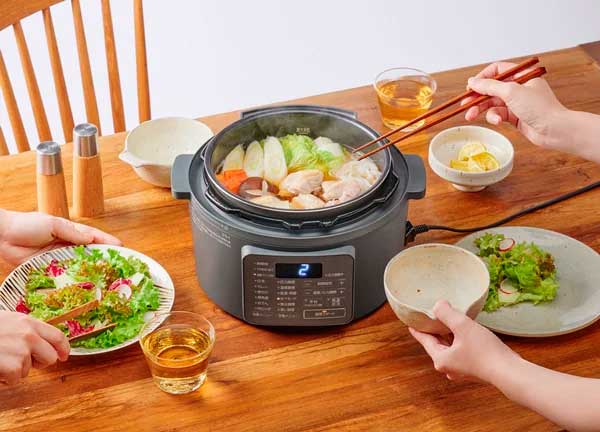 IRIS OHYAMA アイリスオーヤマ PC-MB3-H ミドルグレー 電気圧力鍋 3.0L